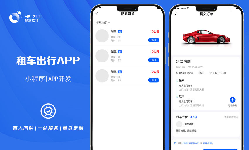 04 慧族软件:租车出行小程序开发案例